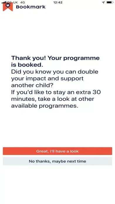 Zrzuty ekranu Bookmark Reading Charity