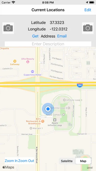 ภาพหน้าจอของ Current Locations