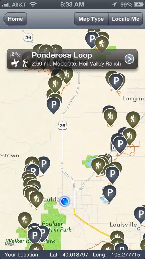 Boulder County Trails Ekran Görüntüleri