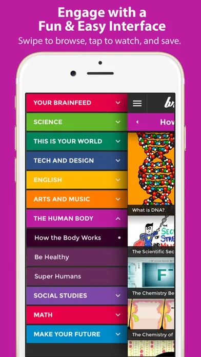 Brainfeed – Educational Videos سکرین شاٹس