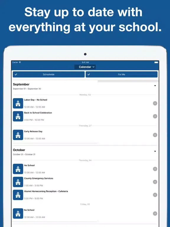 Capturas de tela do Brandon Hall School ATL iPad 