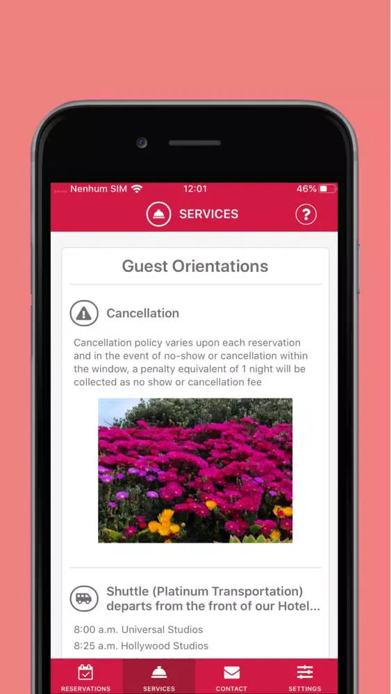 Capturas de tela do Guest App - QDI