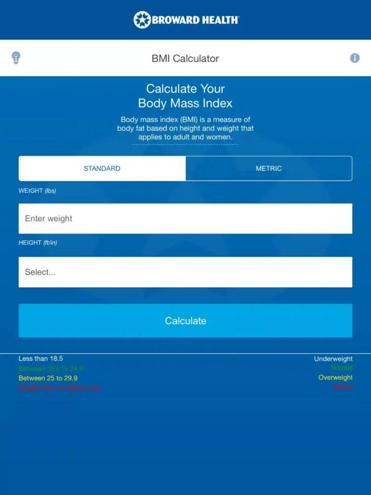 BH BMI iPad 应用截图
