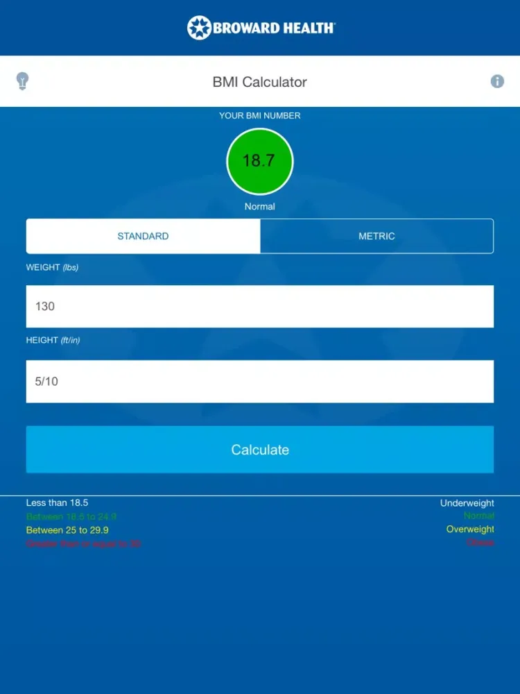 BH BMI iPad 应用截图