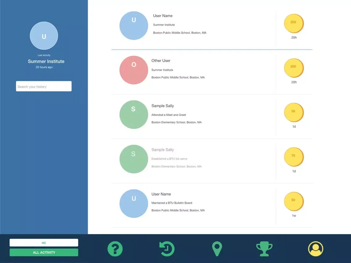 Tangkapan layar BTU Building Reps Boston Teachers Union iPad 