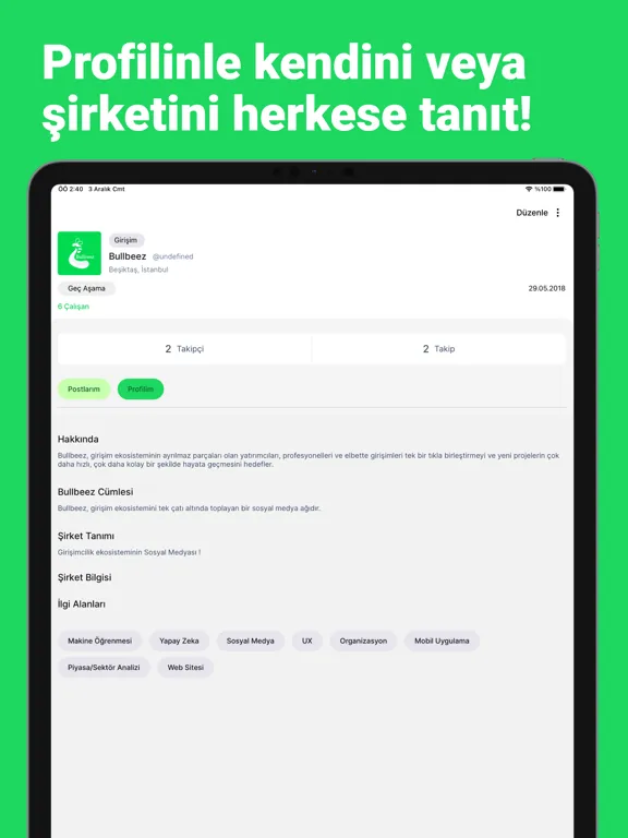 Скриншоты Bullbeez-Girişimci Ekosistemi iPad 