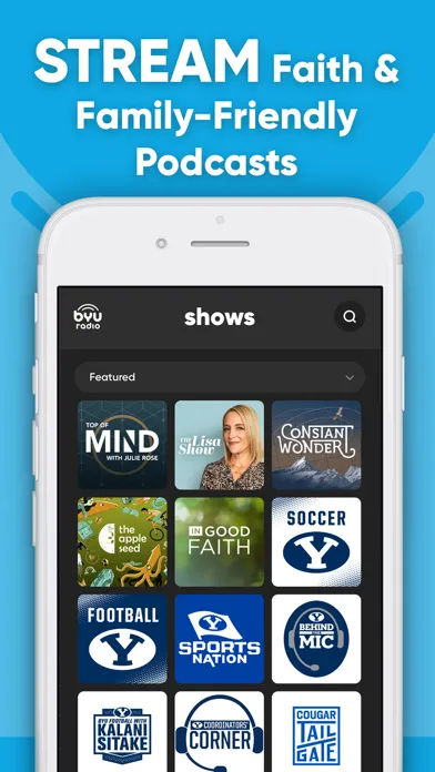 Zrzuty ekranu BYUradio: Inspiring Podcasts