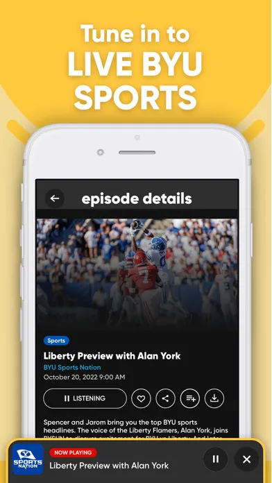 Zrzuty ekranu BYUradio: Inspiring Podcasts