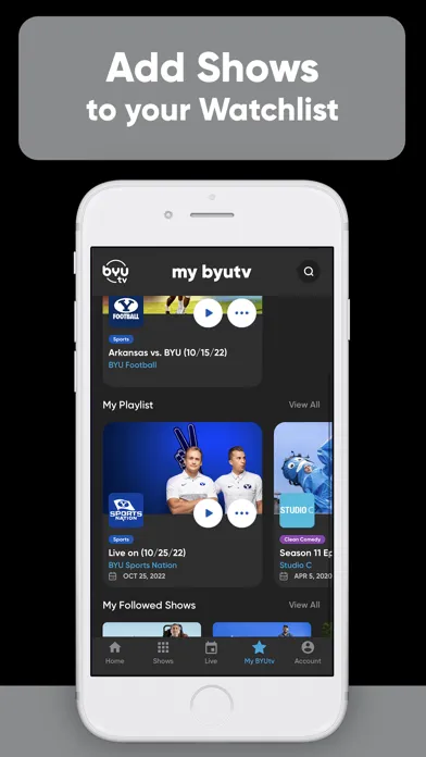 BYUtv: Stream Live TV & Movies スクリーンショット