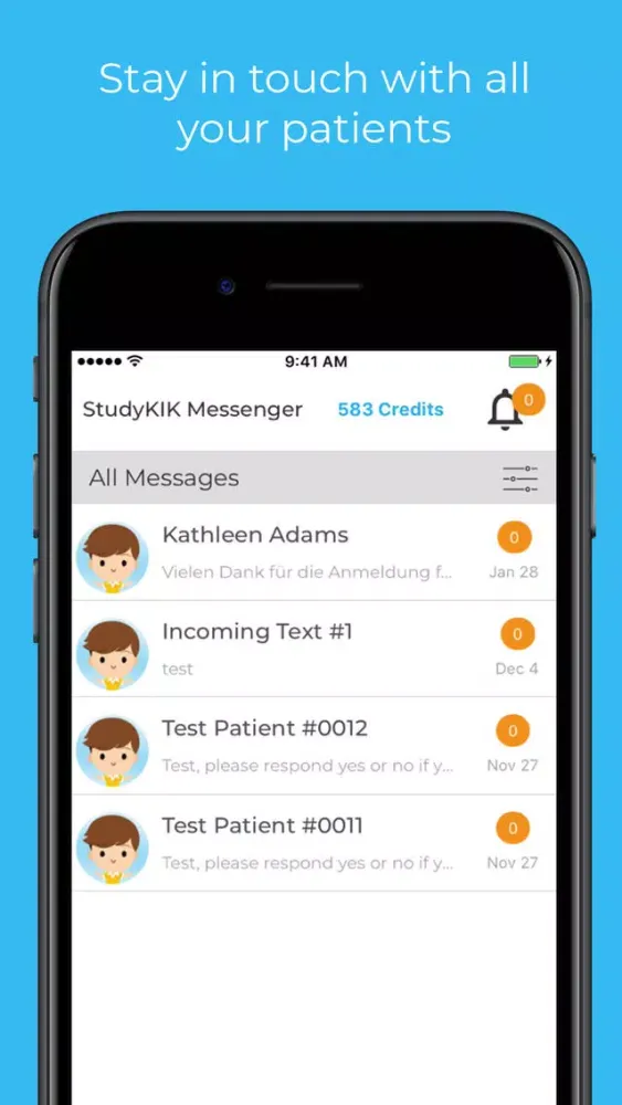 Zrzuty ekranu StudyKIK Messenger