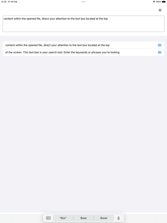 ภาพหน้าจอของ Greppy iPad 