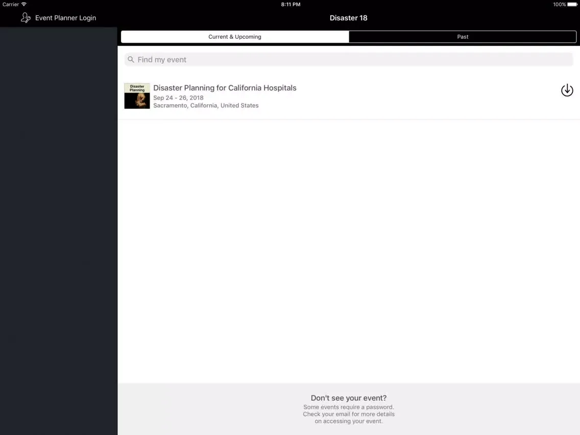 Capturas de tela do CHA Education Events iPad 