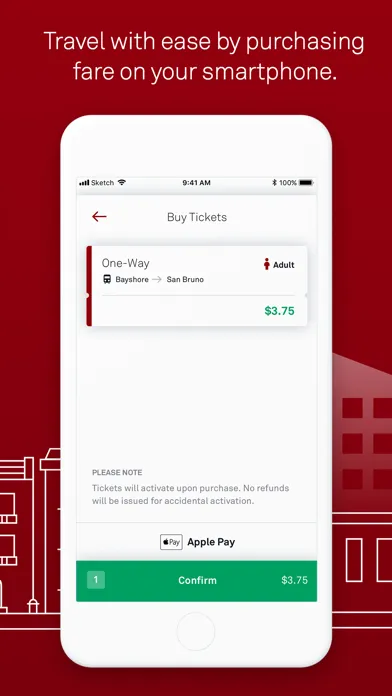 Caltrain Mobile スクリーンショット