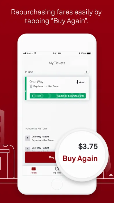 Caltrain Mobile スクリーンショット