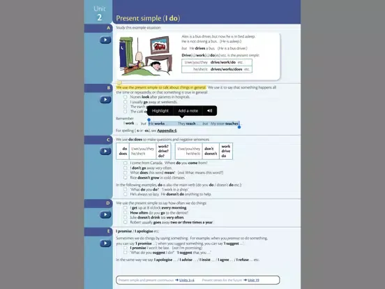 ภาพหน้าจอของ Cambridge Bookshelf iPad 
