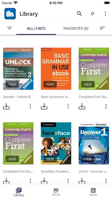 ภาพหน้าจอของ Cambridge Bookshelf