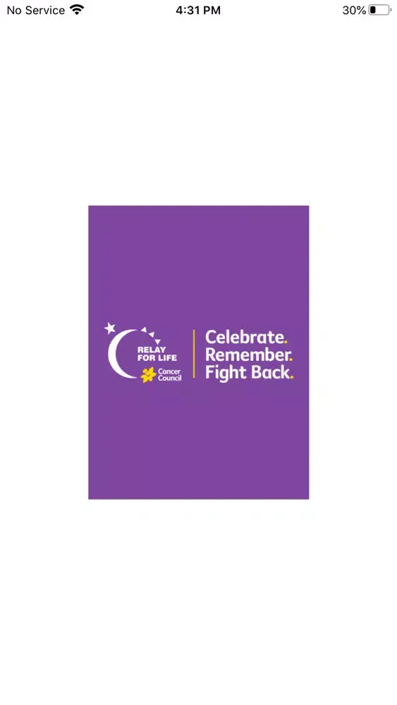 Tangkapan skrin Relay For Life Cancer Council