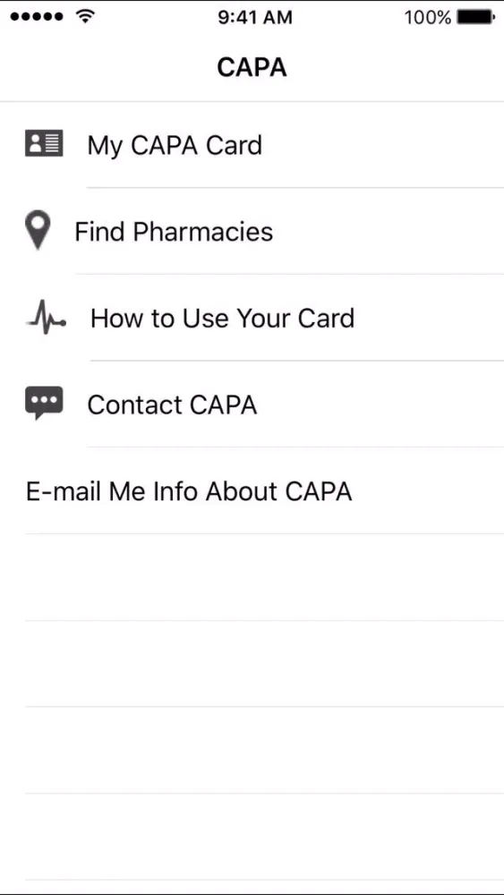 CAPA Drug Discount Card Ekran Görüntüleri