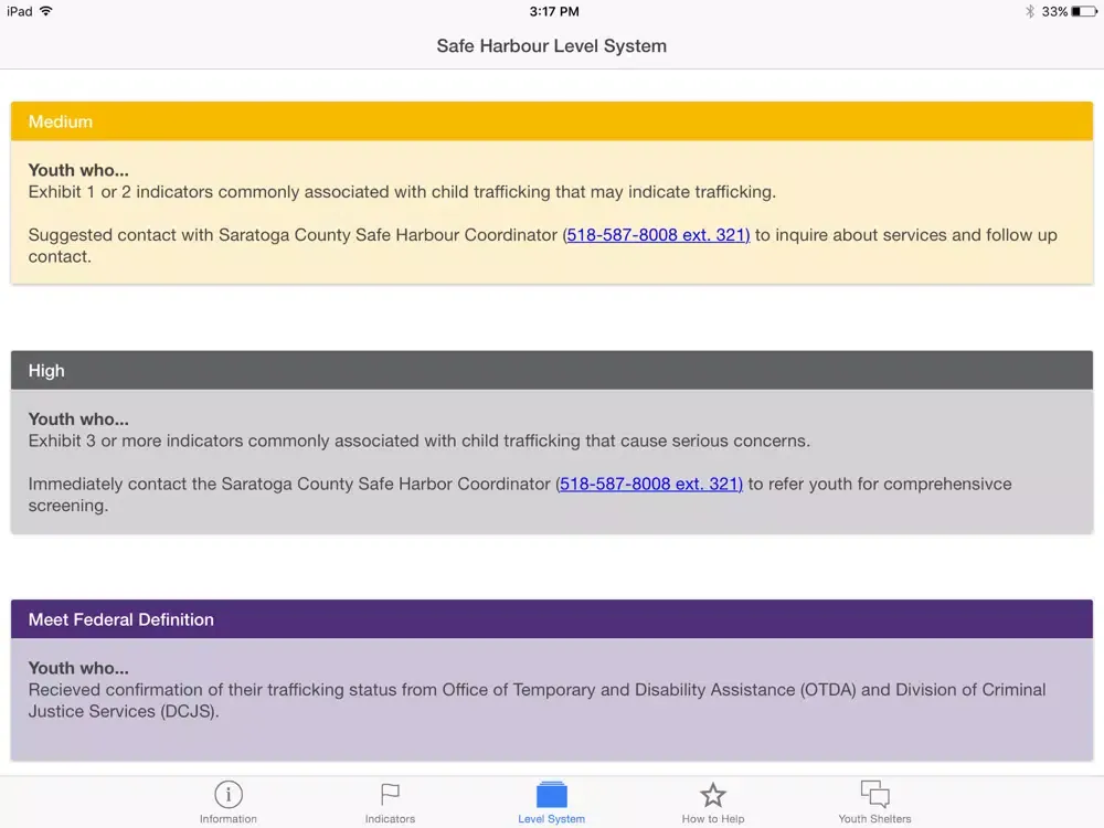 Скриншоты Trafficking Info iPad 