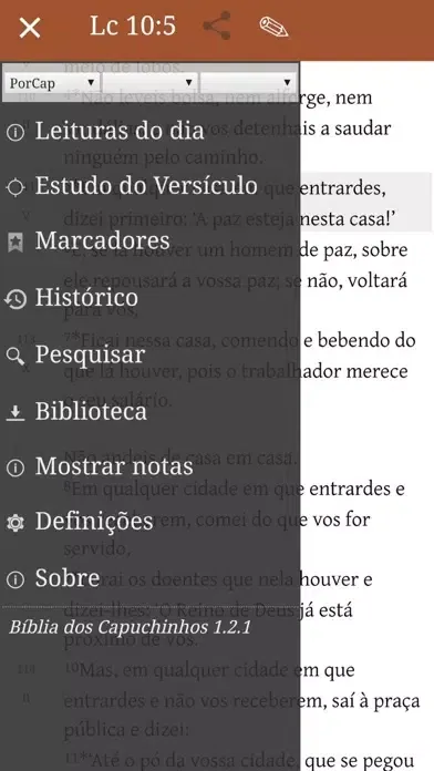Bíblia dos Capuchinhos Screenshots