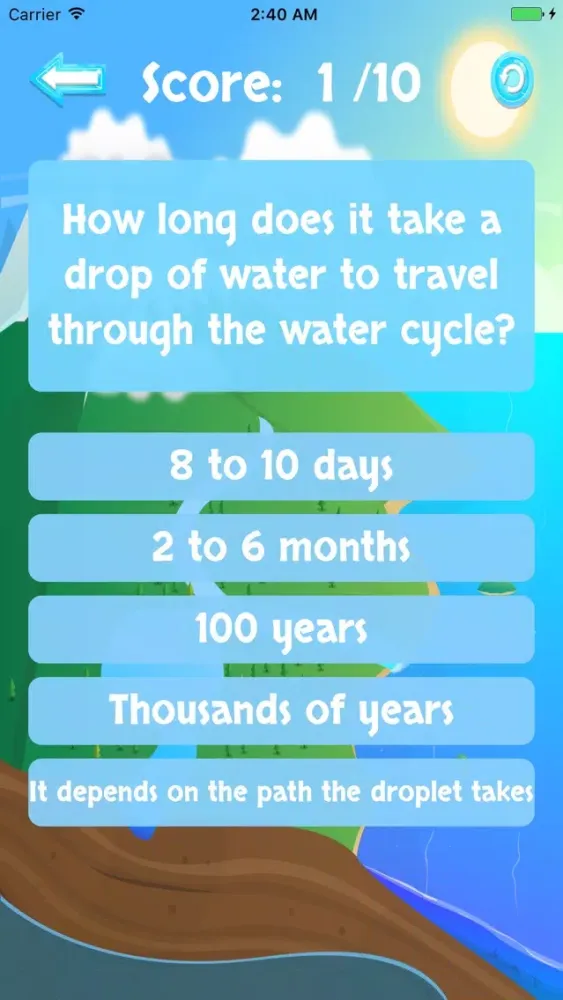 Zrzuty ekranu The Water Cycle Game Pro
