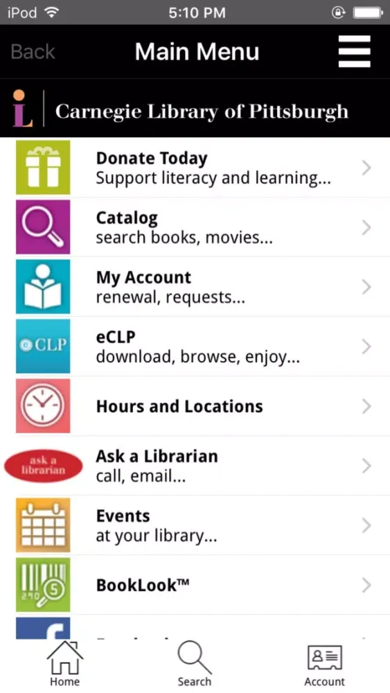 Carnegie Library of Pittsburgh Screenshots