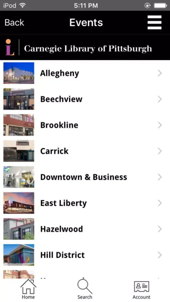 Carnegie Library of Pittsburgh Screenshots