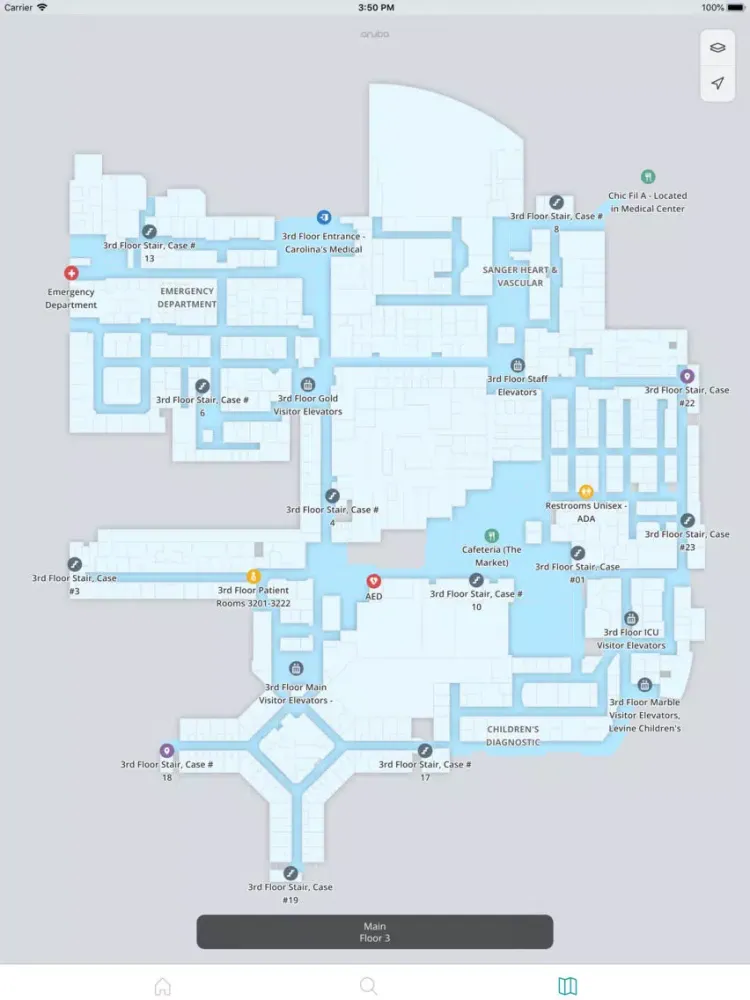 Atrium Health Directions iPad  Screenshots