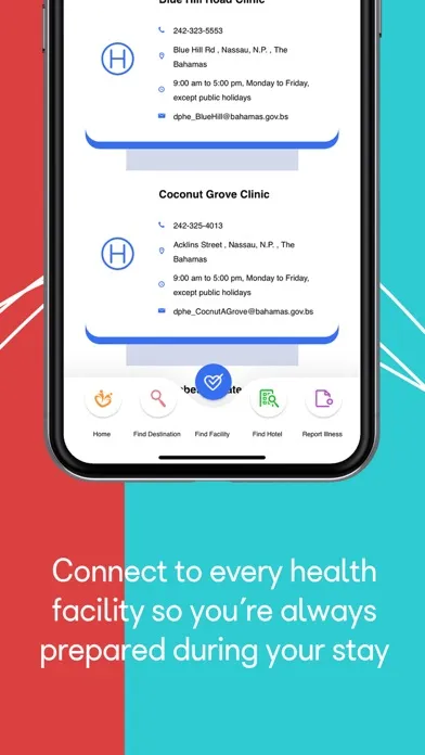 Caribbean Travelers Health App Screenshots