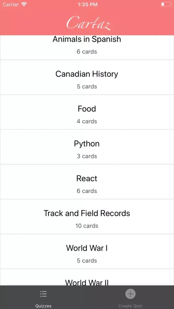 Screenshot di Cartaz Flashcards