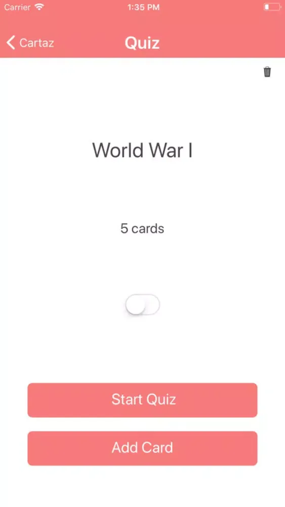 Screenshot di Cartaz Flashcards