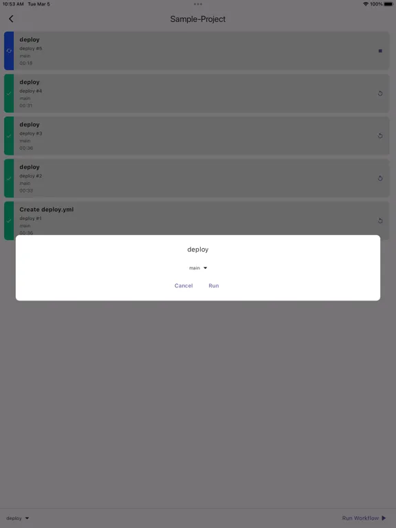 Captures d'écran de gStat iPad 