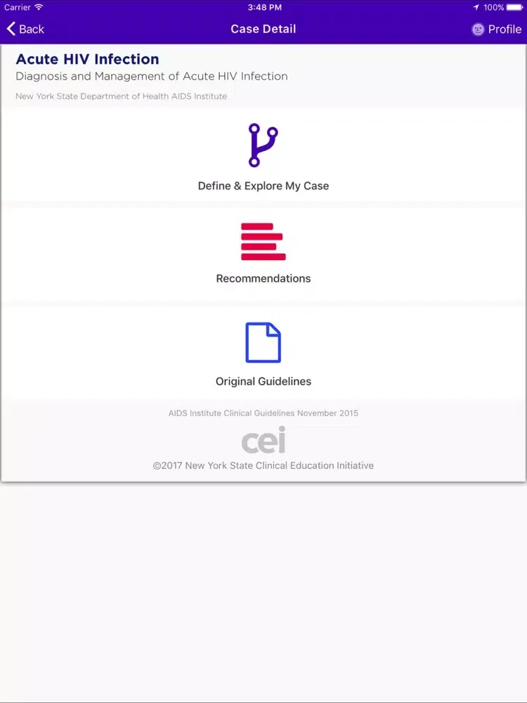 CEI Virtual Patient iPad  سکرین شاٹس