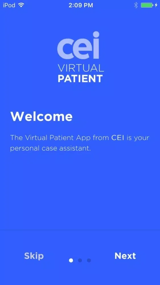CEI Virtual Patient سکرین شاٹس