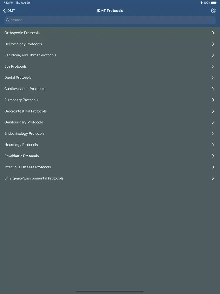 Capturas de tela do IDMT On Demand iPad 