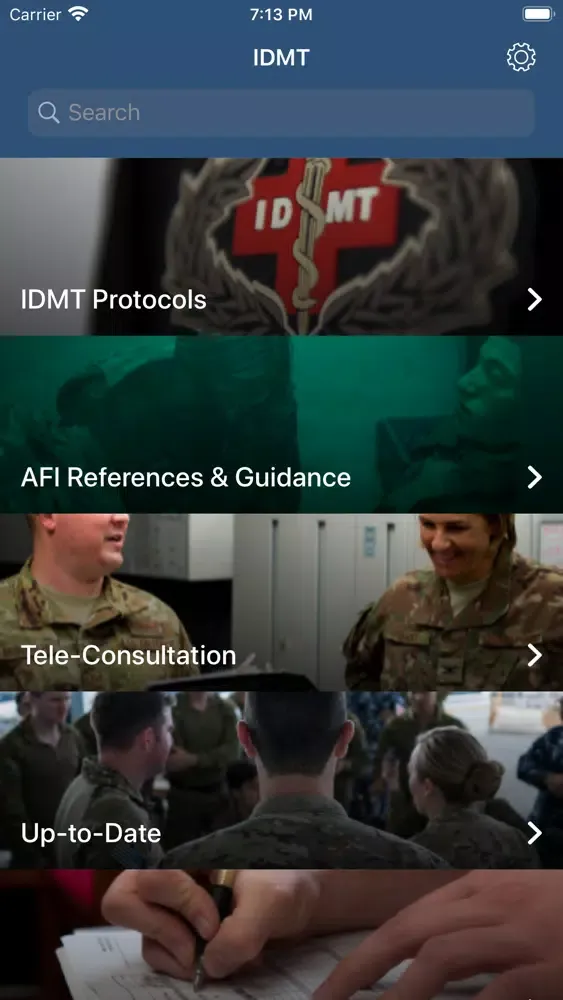 Capturas de tela do IDMT On Demand