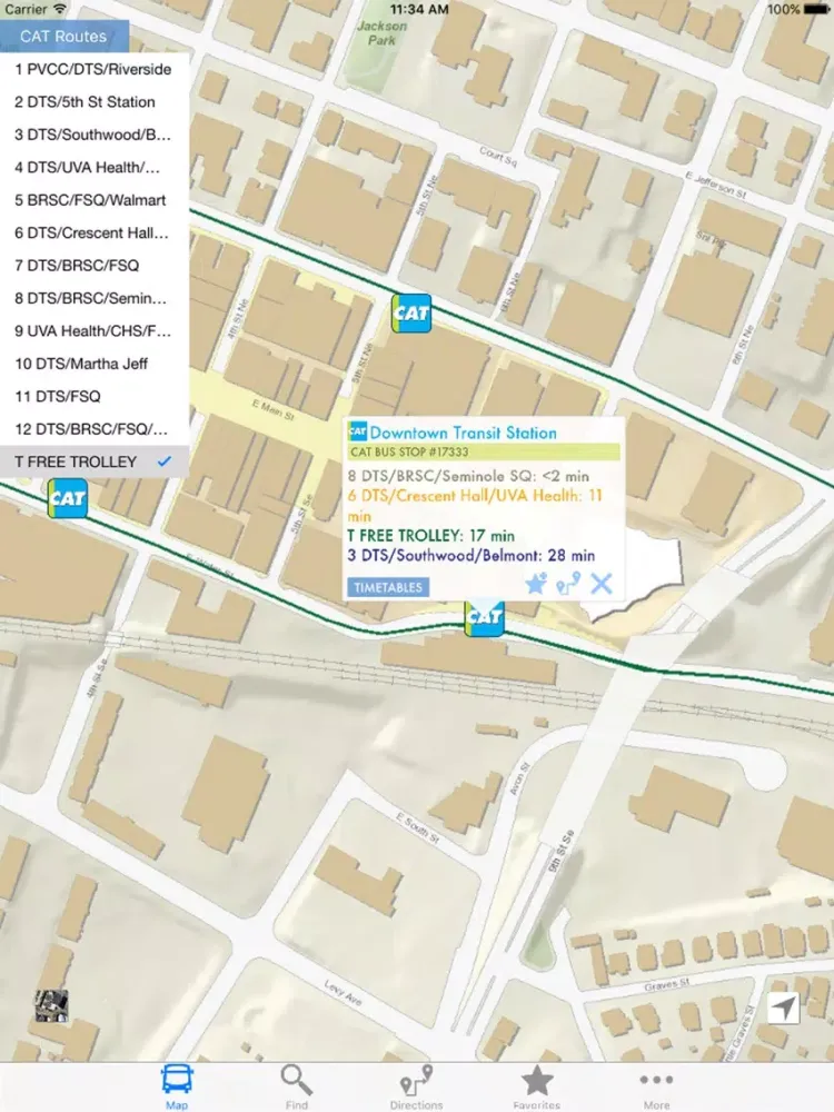 تصاویر Charlottesville Area Transit iPad 