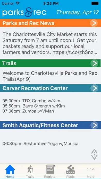 Charlottesville Parks and Rec Ekran Görüntüleri