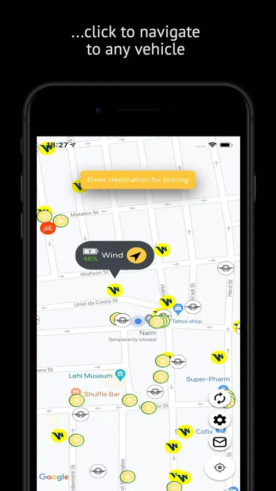 Capturas de pantalla de Chasers Electric Scooters Map