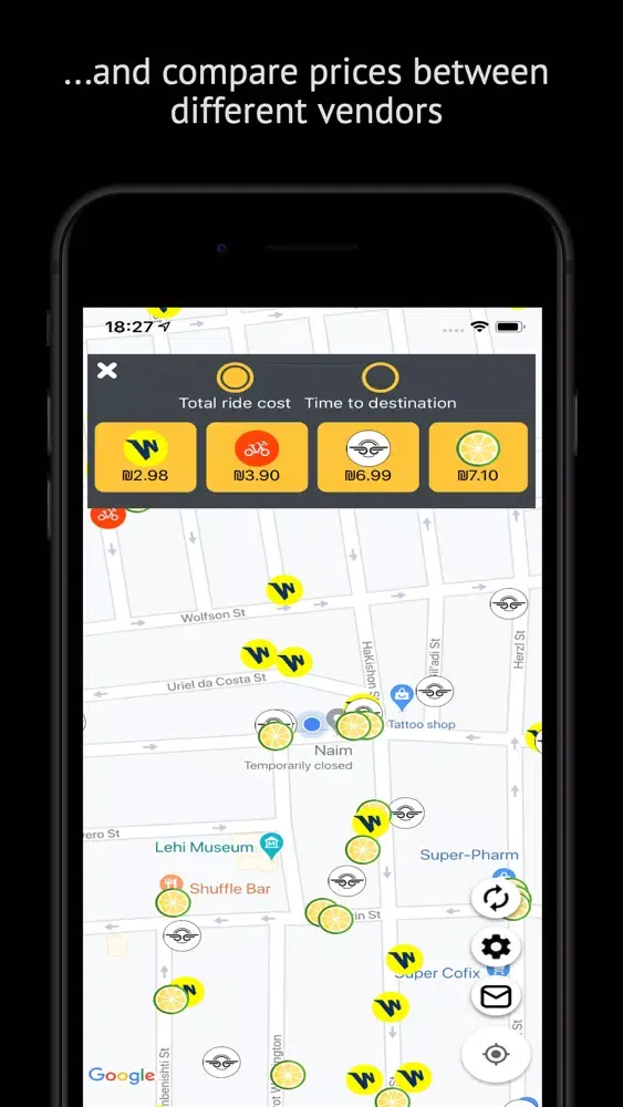 Capturas de pantalla de Chasers Electric Scooters Map