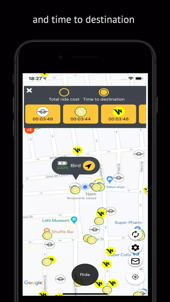 Capturas de pantalla de Chasers Electric Scooters Map
