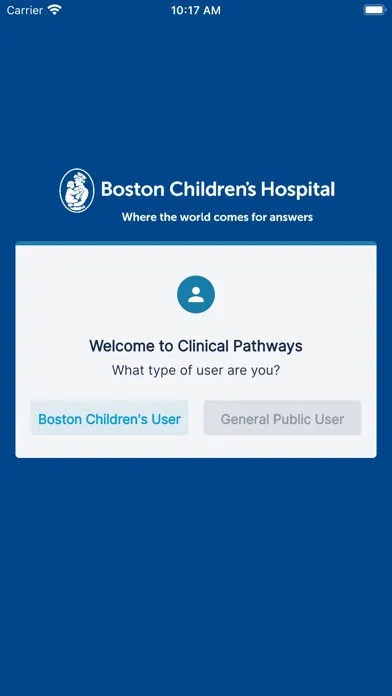 BCH Clinical Pathways سکرین شاٹس