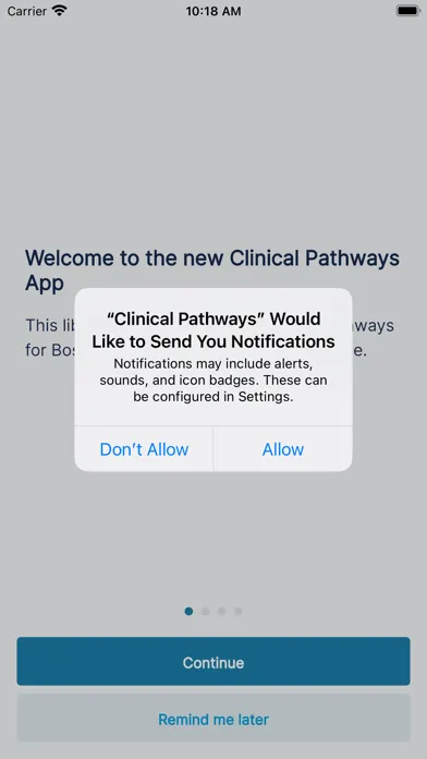 BCH Clinical Pathways سکرین شاٹس