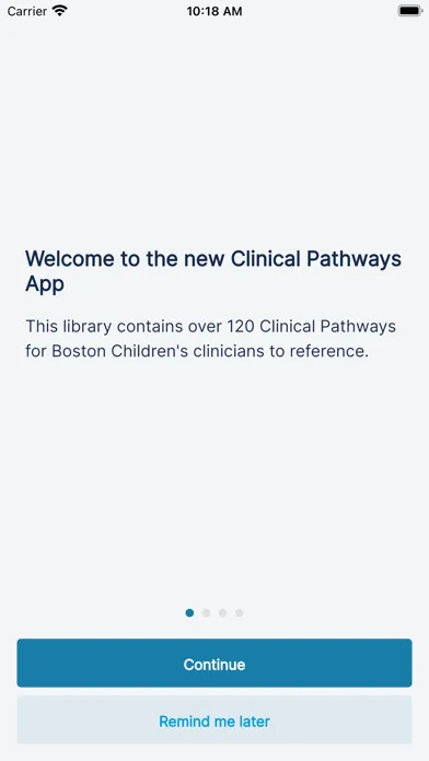 BCH Clinical Pathways سکرین شاٹس