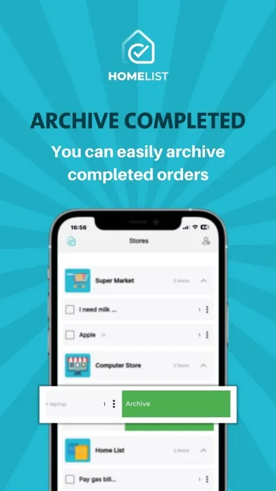 Screenshot di HomeList - Smart Checklists