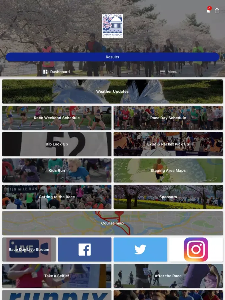 Tangkapan skrin Cherry Blossom 10 Mile Run iPad 