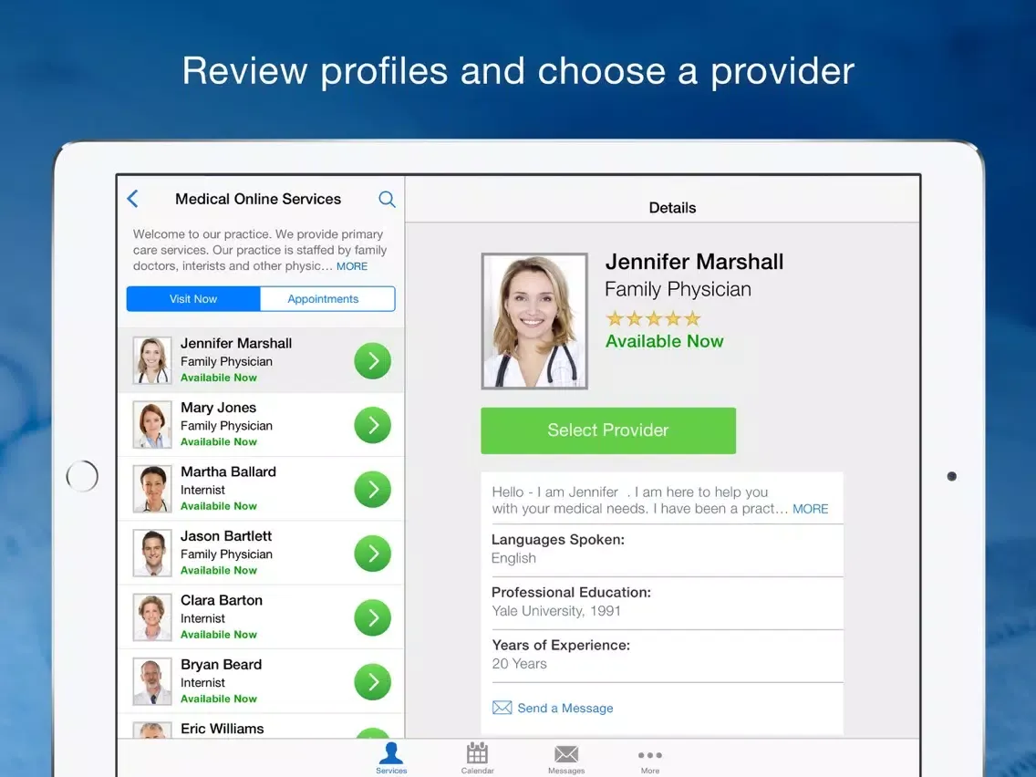 Capturas de pantalla de Virtual Care Anywhere iPad 