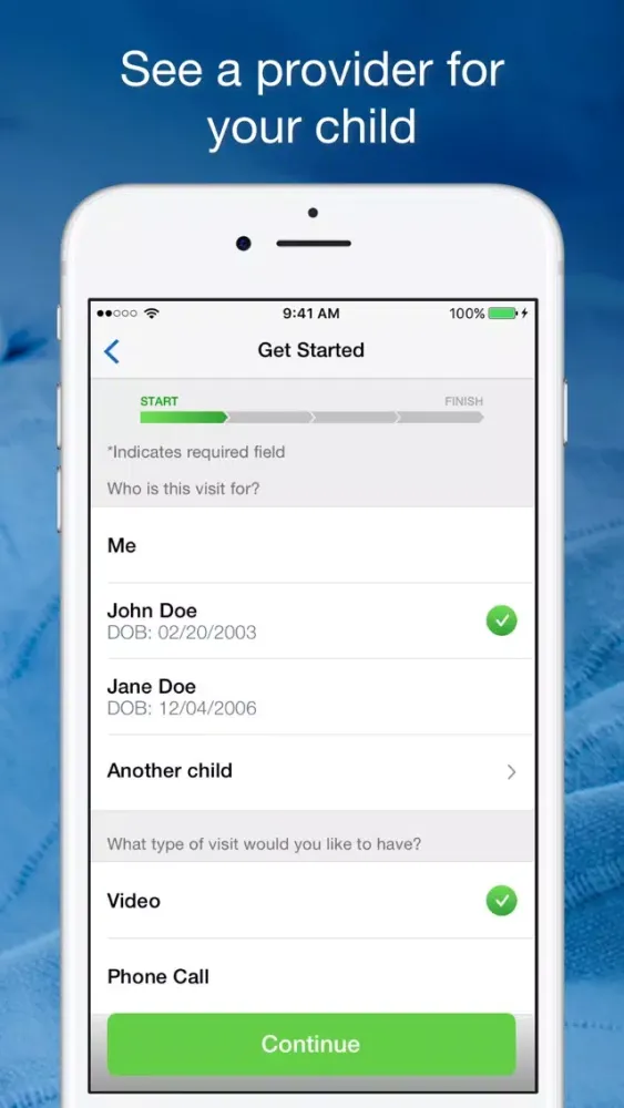 Capturas de pantalla de Virtual Care Anywhere