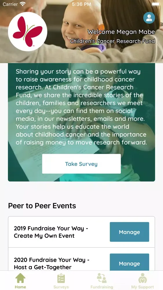 Screenshot di Childrens Cancer Research Fund