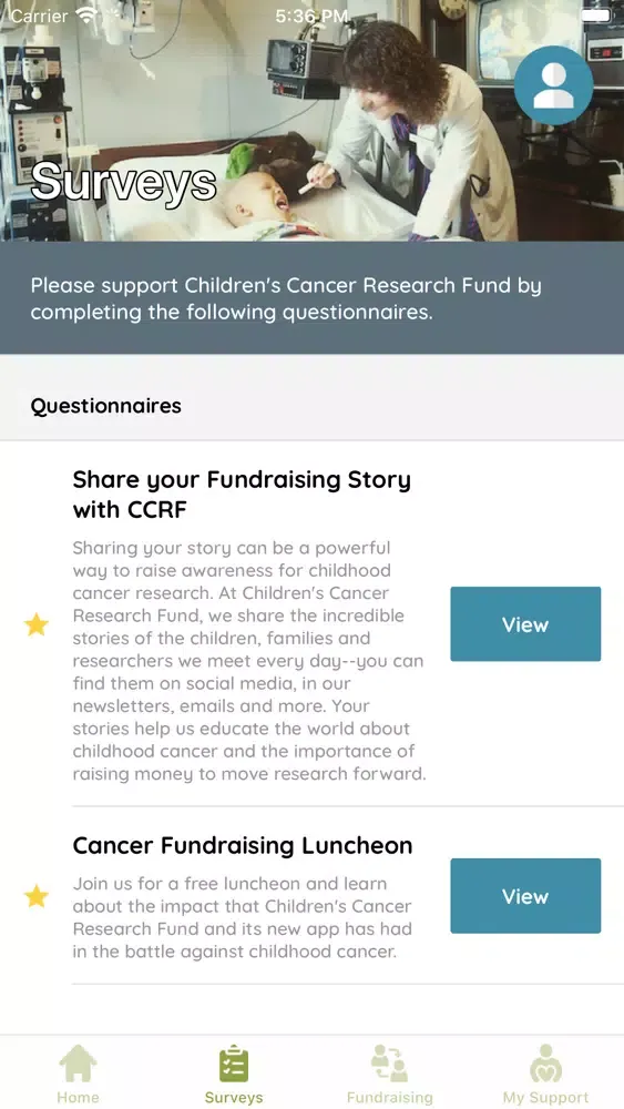Screenshot di Childrens Cancer Research Fund